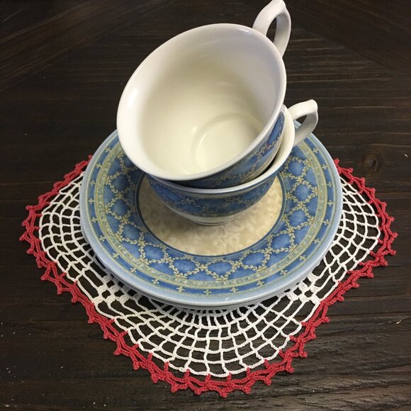 Churchill 'Ports of Call' Jeff Banks Two Matching Cups and Saucers - Picture 2 of 13